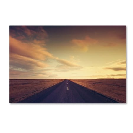 Philippe Sainte-Laudy 'Sunset Road' Canvas Art,30x47